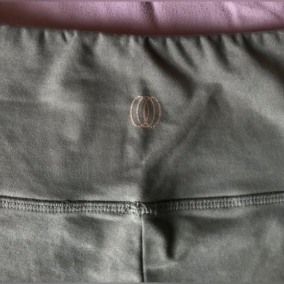 *2/$16* Balance Collection Army Green Cross Detail High Waist Gym Short - S - Picture 5 of 5